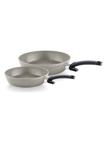 Fissler 2er-Set: Pfannen "Ceratal® Comfort" in Grau