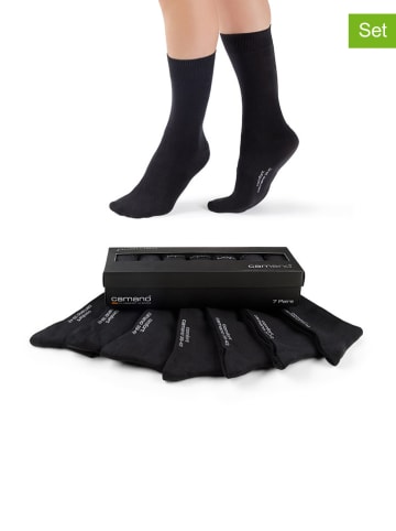 camano 7er-Set: Socken in Schwarz