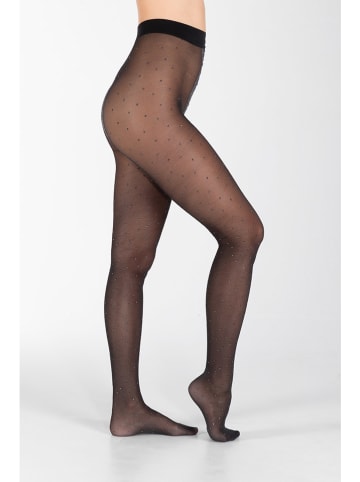 camano Maillot zwart/zilverkleurig - 40 denier