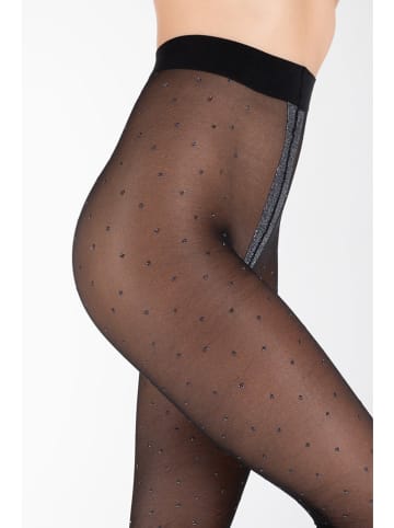camano Strumpfhose in Schwarz/ Silber - 40 DEN