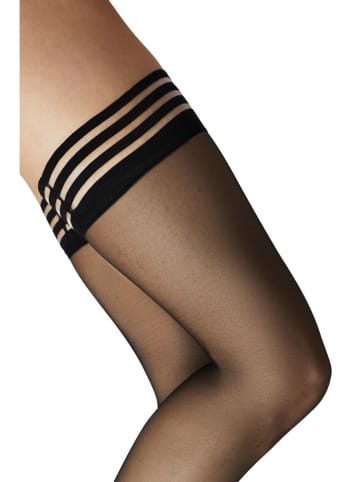 camano Halterlose Strümpfe in Schwarz - 20 DEN