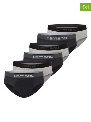 camano 5-delige set: slips zwart/grijs