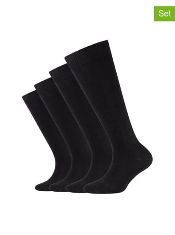 camano 4er-Set: Socken in Schwarz