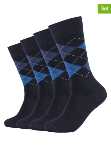 camano Skarpety (4 pary) w kolorze granatowym