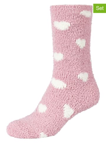 camano 4-delige set: sokken lichtroze/crème