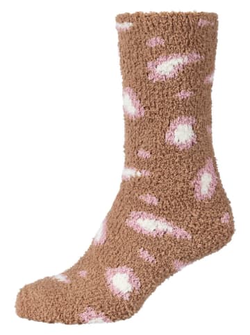camano 4er-Set: Socken in Hellbraun/ Rosa
