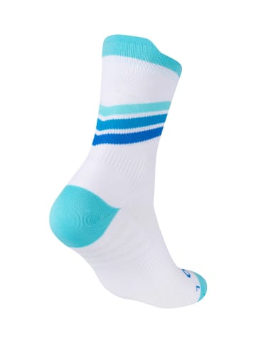 camano 3-delige set: sportsokken wit/turquoise/blauw