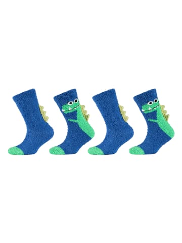 camano 4er-Set: Socken in Blau/ Grün