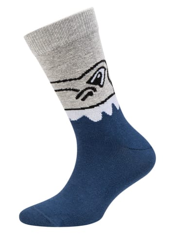 camano 8-delige set: sokken grijs/zwart/donkerblauw