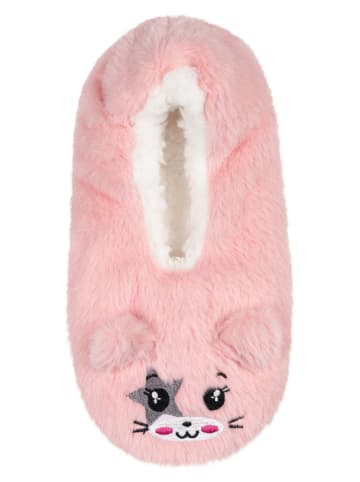 camano 2er-Set: Hausschuhe in Rosa/ Weiß/ Bunt