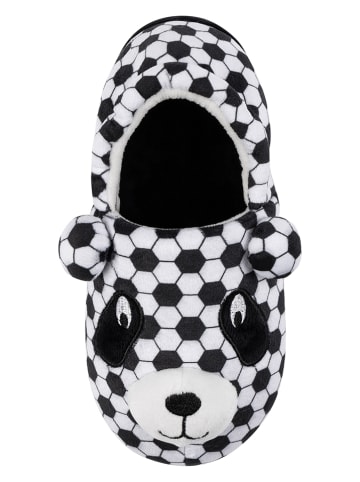 Fun Socks Hausschuhe in Schwarz/ Weiß