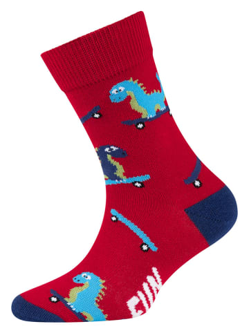 Fun Socks 3er-Set: Socken in Grau/ Rot/ Dunkelblau