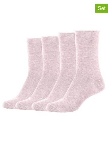 s.Oliver 4er-Set: Socken in Rosa