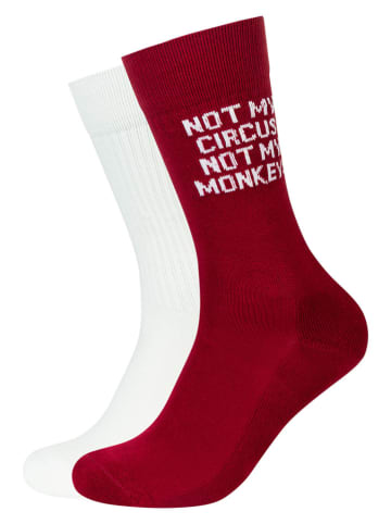 s.Oliver 4er-Set: Socken in Rot/ Rosa/ Weiß