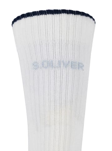 s.Oliver 5-delige set: sokken wit/donkerblauw