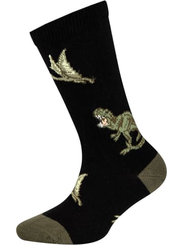 s.Oliver Skarpety (6 par) w kolorze szaro-czarno-ciemnobrązowym