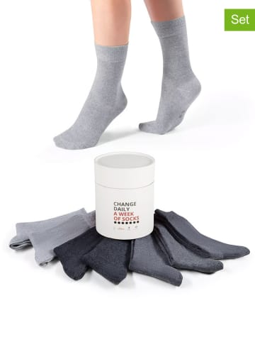 s.Oliver 7er-Set: Socken in Grau