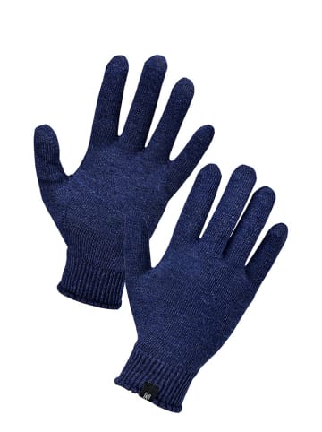 Norfolk Wełniane rękawiczki w kolorze granatowym