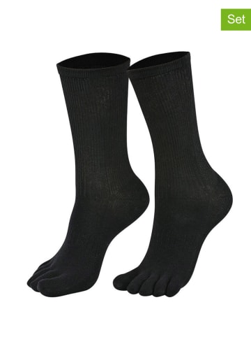 Norfolk 4er-Set: Socken in Schwarz