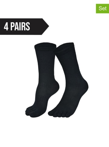 Norfolk Skarpety (4 pary) w kolorze czarnym