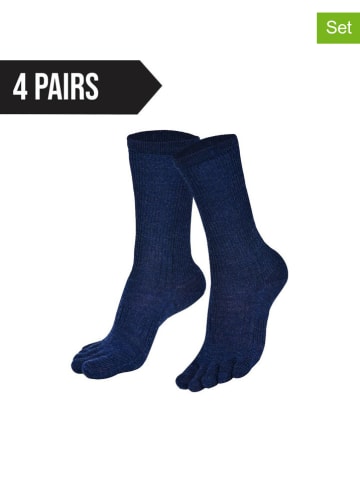 Norfolk Skarpety (4 pary) w kolorze granatowym