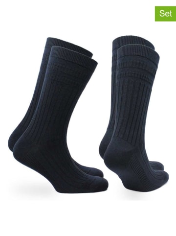 Norfolk 2er-Set: Socken "Oscar" in Schwarz