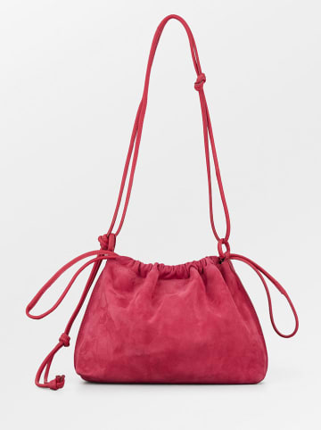 Becksöndergaard Leder-Schultertasche in Pink - (B)30 x (H)24 x (T)15 cm