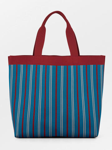 Becksöndergaard Shopper bag w kolorze niebiesko-czerwonym