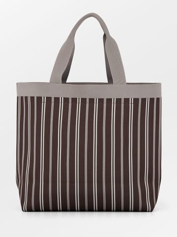 Becksöndergaard Shopper in Braun/ Hellgrau - (B)35 x (H)35 x (T)15 cm