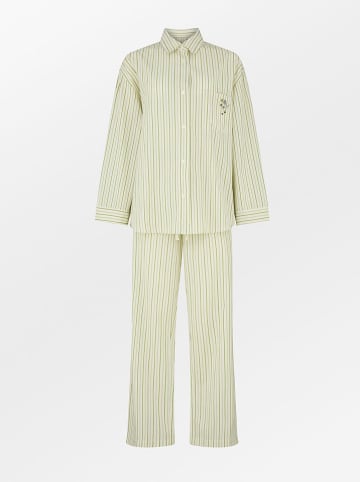 Becksöndergaard Piżama w kolorze jasnozielono-białym