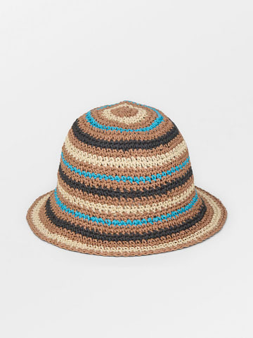 Becksöndergaard Kapelusz w kolorze karmelowo-turkusowym