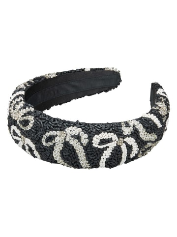 Becksöndergaard Haarreifen in Schwarz/ Creme