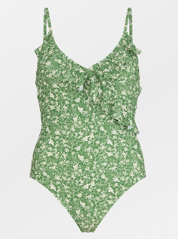 Becksöndergaard Strój kąpielowy w kolorze zielono-białym