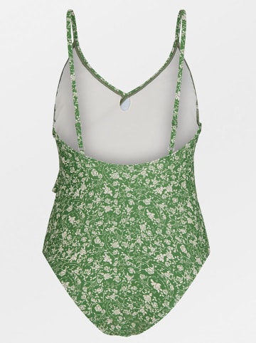Becksöndergaard Strój kąpielowy w kolorze zielono-białym