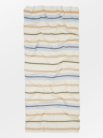 Becksöndergaard Szal "Cowea" w kolorze kremowo-beżowo-błękitnym - 180 x 90 cm