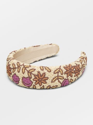 Becksöndergaard Haarreifen "Florisima" in Beige/ Rosa