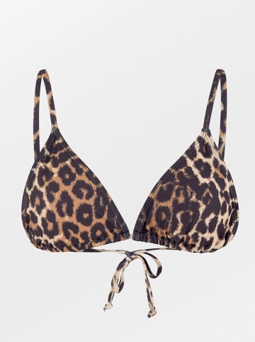 Becksöndergaard Biustonosz bikini w kolorze brązowo-czarnym