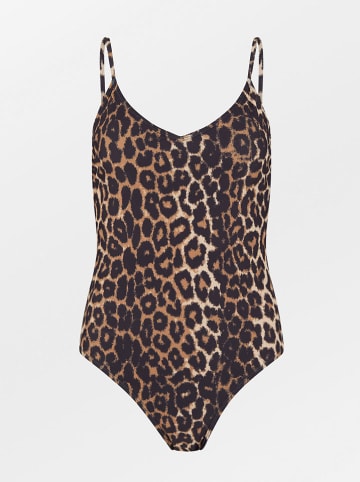 Becksöndergaard Badeanzug in Braun/ Schwarz