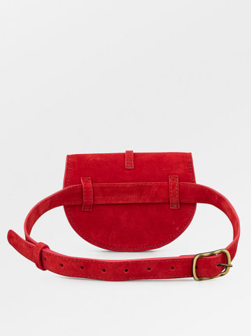 Becksöndergaard Skórzana saszetka w kolorze czerwonym - 17,5 x 11 x 9 cm