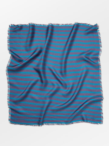 Becksöndergaard Jedwabna chusta w kolorze niebiesko-czerwonym - 65 x 65 cm