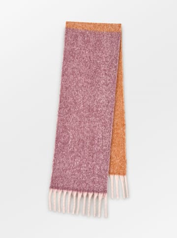 Becksöndergaard Schal in Bordeaux/ Orange - (L)200 x (B)35 cm
