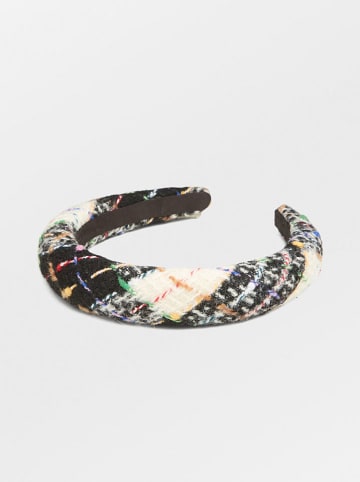 Becksöndergaard Opaska w kolorze czarno-kremowym do włosów