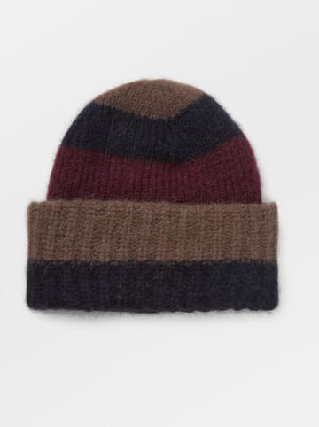 Becksöndergaard Beanie in Braun/ Bordeaux