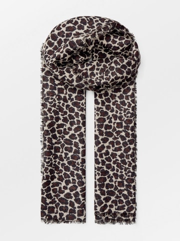 Becksöndergaard Wollschal in Hellgrau/ Schwarz - (L)200 x (B)100 cm