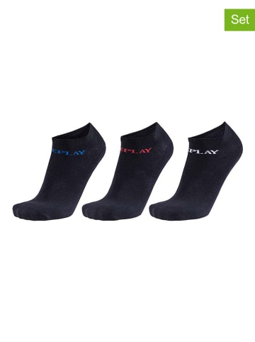 Replay Underwear 3er-Set: Socken in Schwarz
