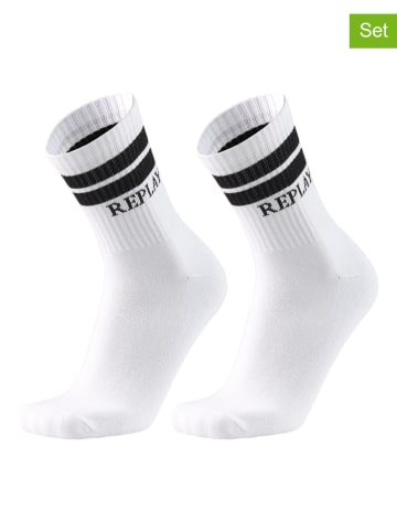 Replay Underwear 2er-Set: Socken in Weiß