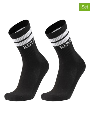 Replay Underwear 2er-Set: Socken in Schwarz