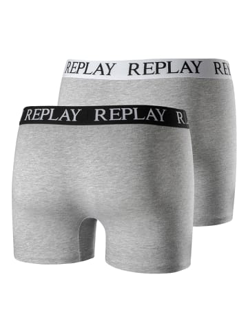 Replay Underwear 2er-Set: Boxershorts in Grau