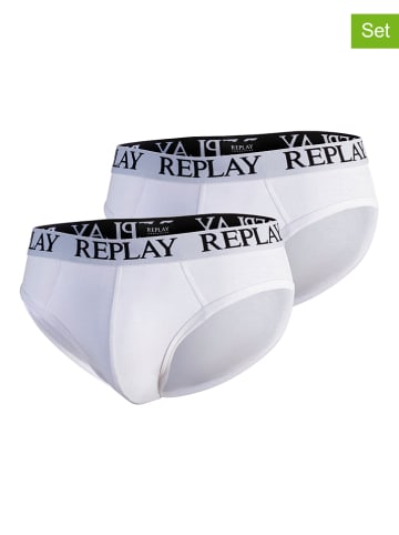 Replay Underwear Slipy (2 pary) w kolorze białym