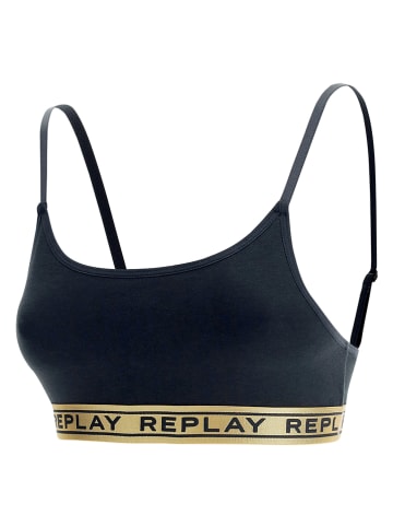 Replay Underwear Bustier in Schwarz/ Gold
